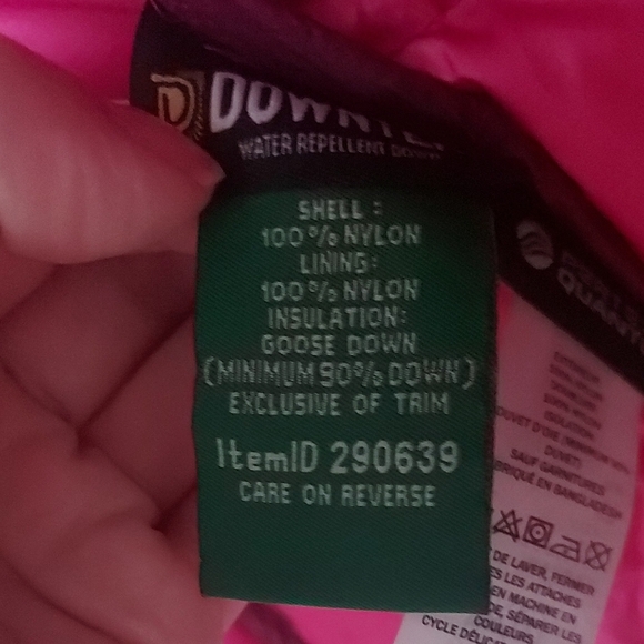 L.L. Bean Women's Purple Jacket 850 Down Filled Puffer Zip Pockets Size Small - Picture 10 of 10